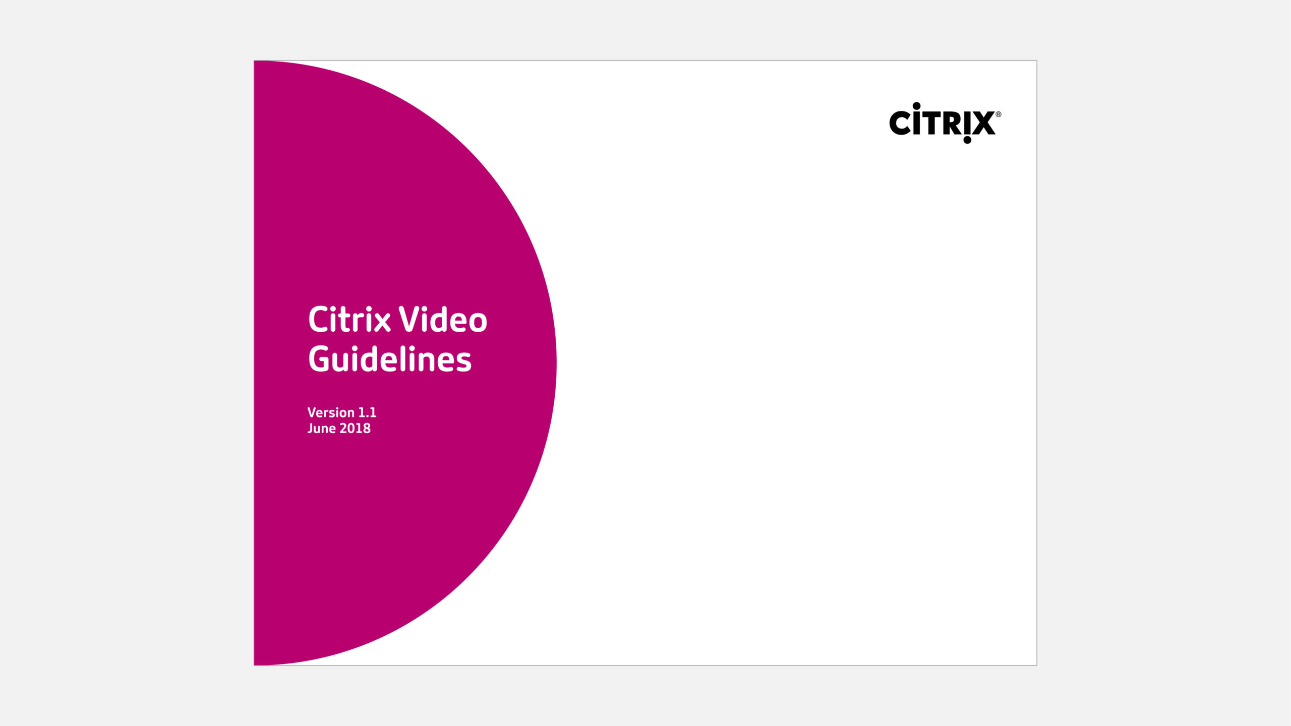 Video guidelines