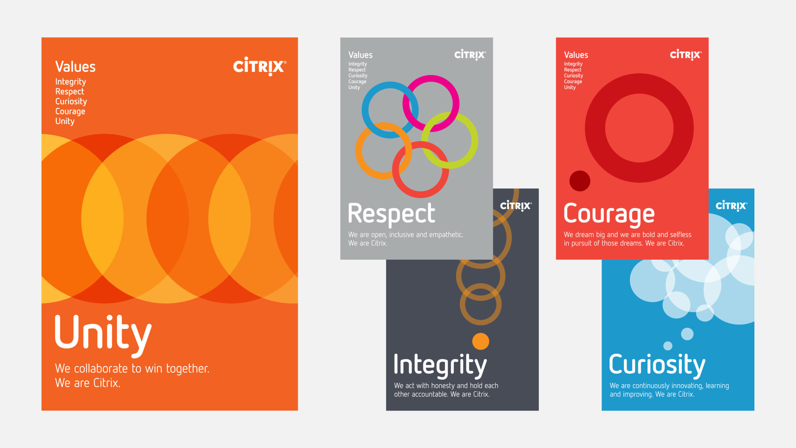 Brand launch: Values posters